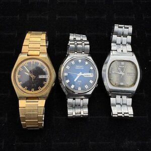 Lot of 3 Vintage 1970s Seiko Watches